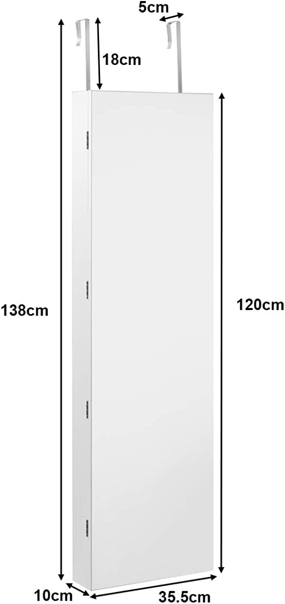 Costway Armoire Bijoux De Rangement Armoire À Bijoux Mural Armoire