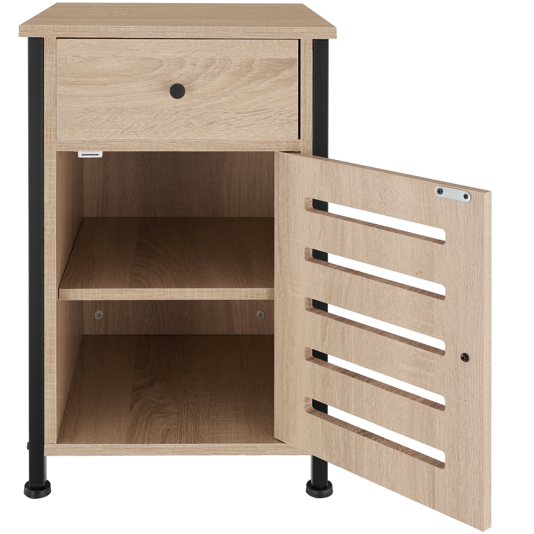 Table De Chevet Waterford 40x42x60 5cm Bois Clair Industriel Ch ne 