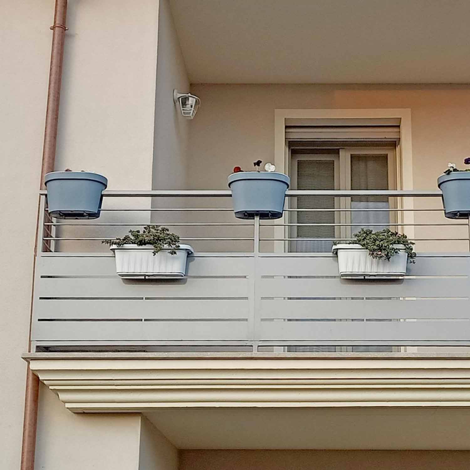 Klunia 40 - Set De 4 Balcons Doubles De 40cm Avec Crochets Réglables Et
