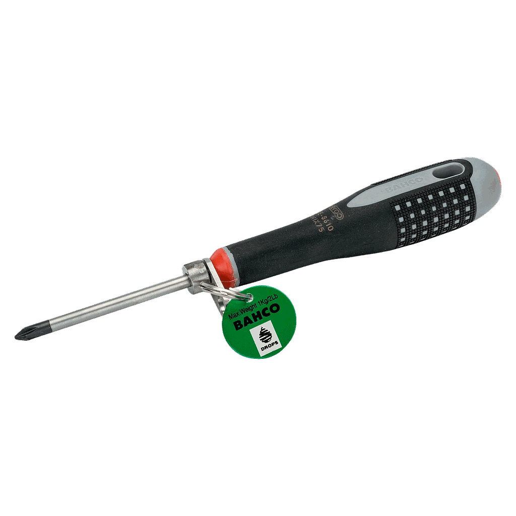 Tournevis Ergo Pour Vis Phillips Avec Mandrin De Sécurité Ph1 X 75 Mm X 20 Mm Tahbe-8611 Bahco