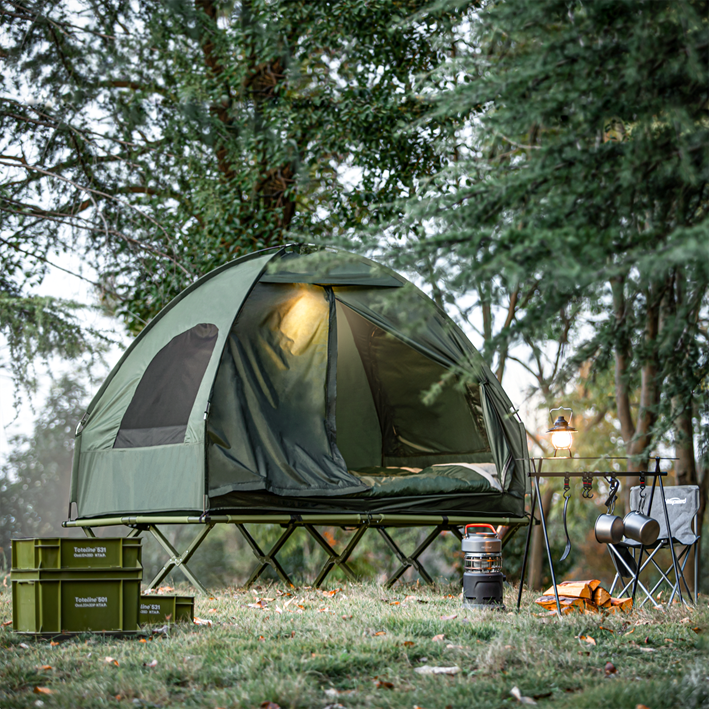2 Places Lit De Camp Pliant Ogs32-l-gr