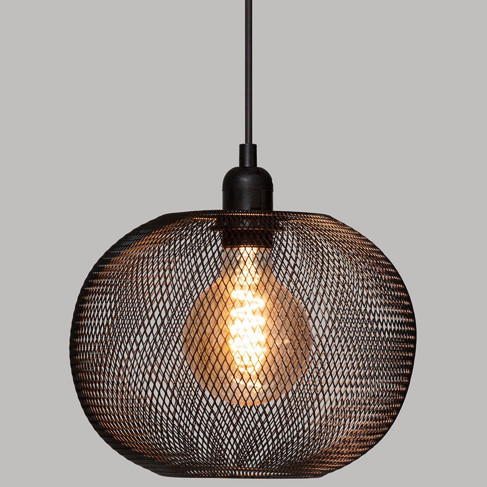 Suspension Métal Boule Emie Noir D25