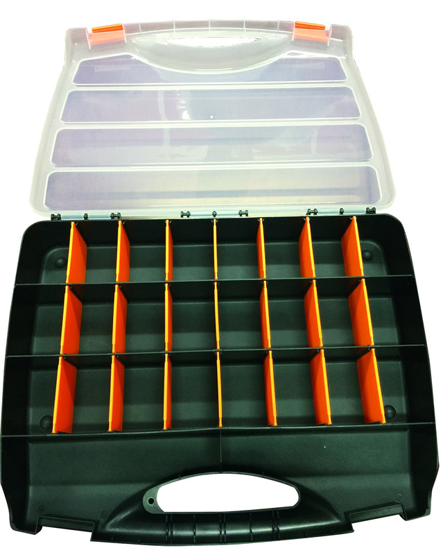 1-Sided Storage Case - 26 Compartments - size 460 x 360 x 80mm