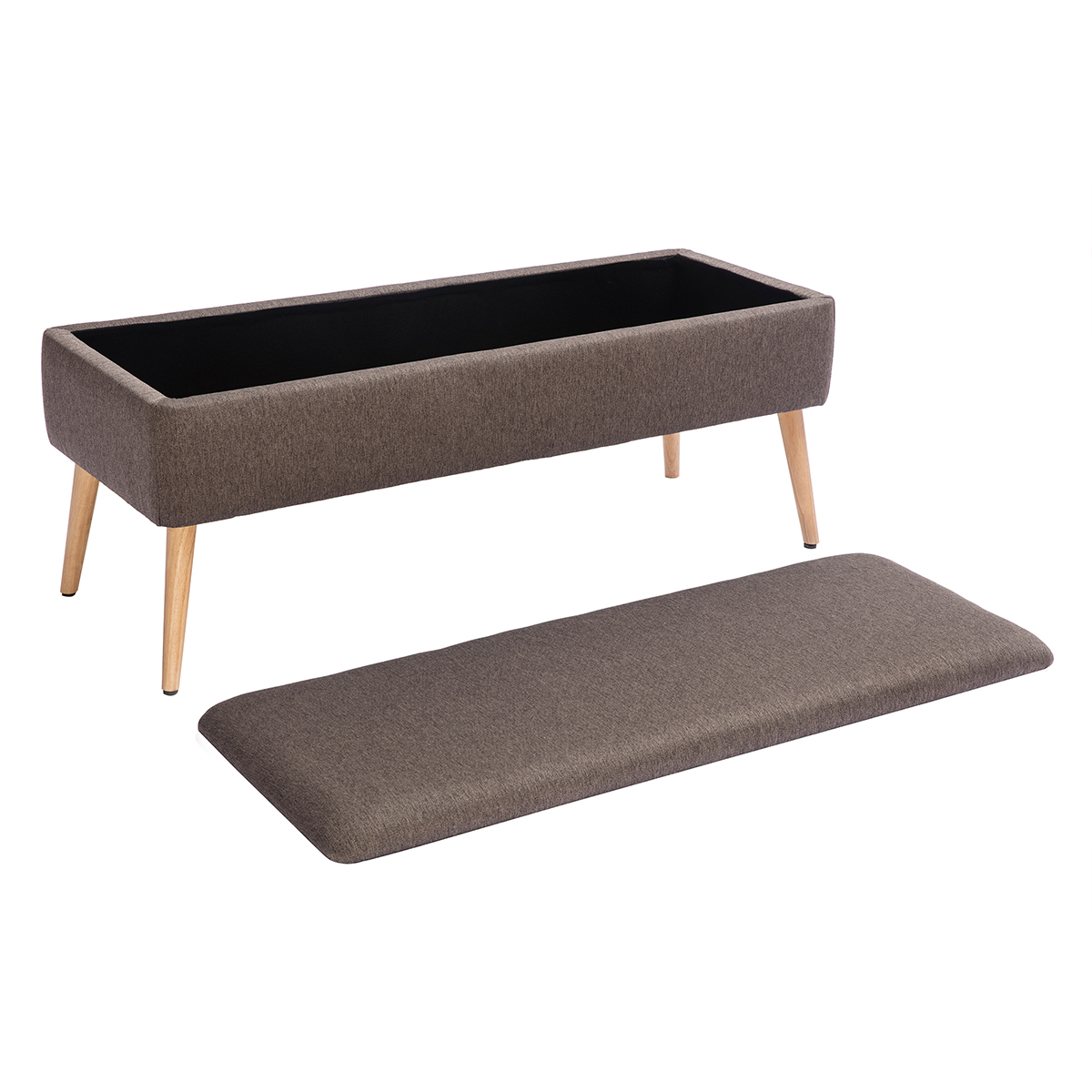 Banc-coffre Iceland La Redoute - 120x40x43 Cm - Noir - Très Bon état