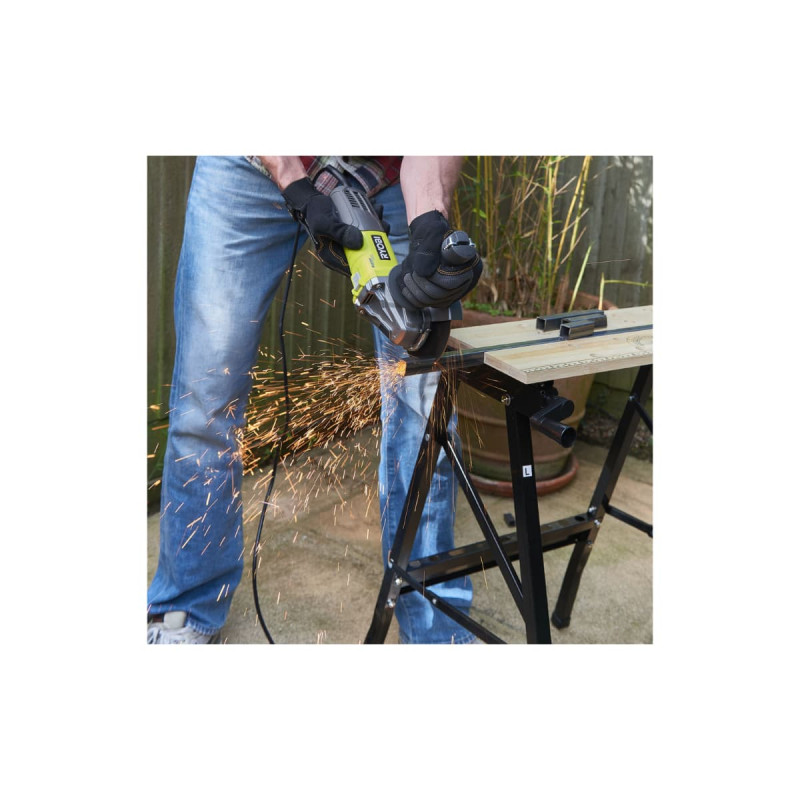 Meuleuse D'angle Ryobi 800w 125mm - 1 Disque Diamant Rag800-125sd1