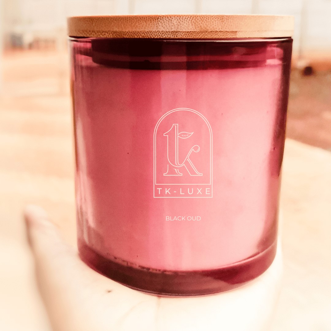Black oud Scented Soy Candle