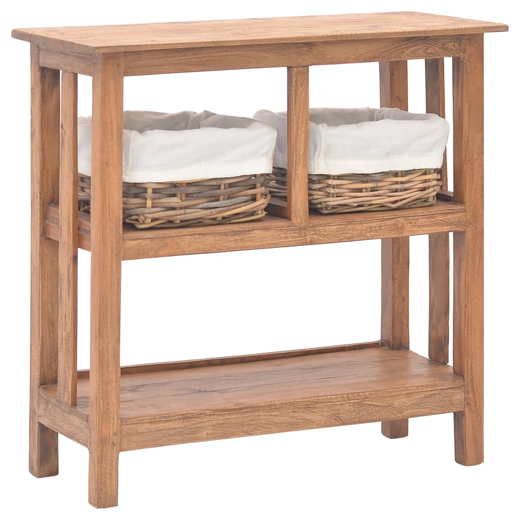 Table Console | Table D'entrée Bois D'acajou Massif 69x28x70 Cm