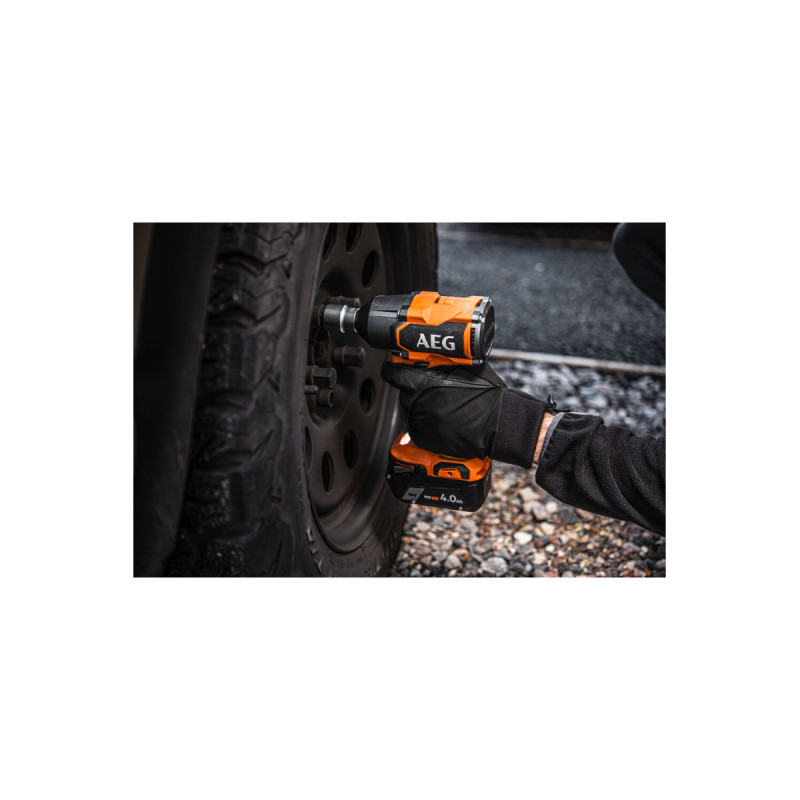 Pack Aeg 18v - Boulonneuse À Chocs Brushless 700 Nm - Batterie 4.0 Ah - Chargeur