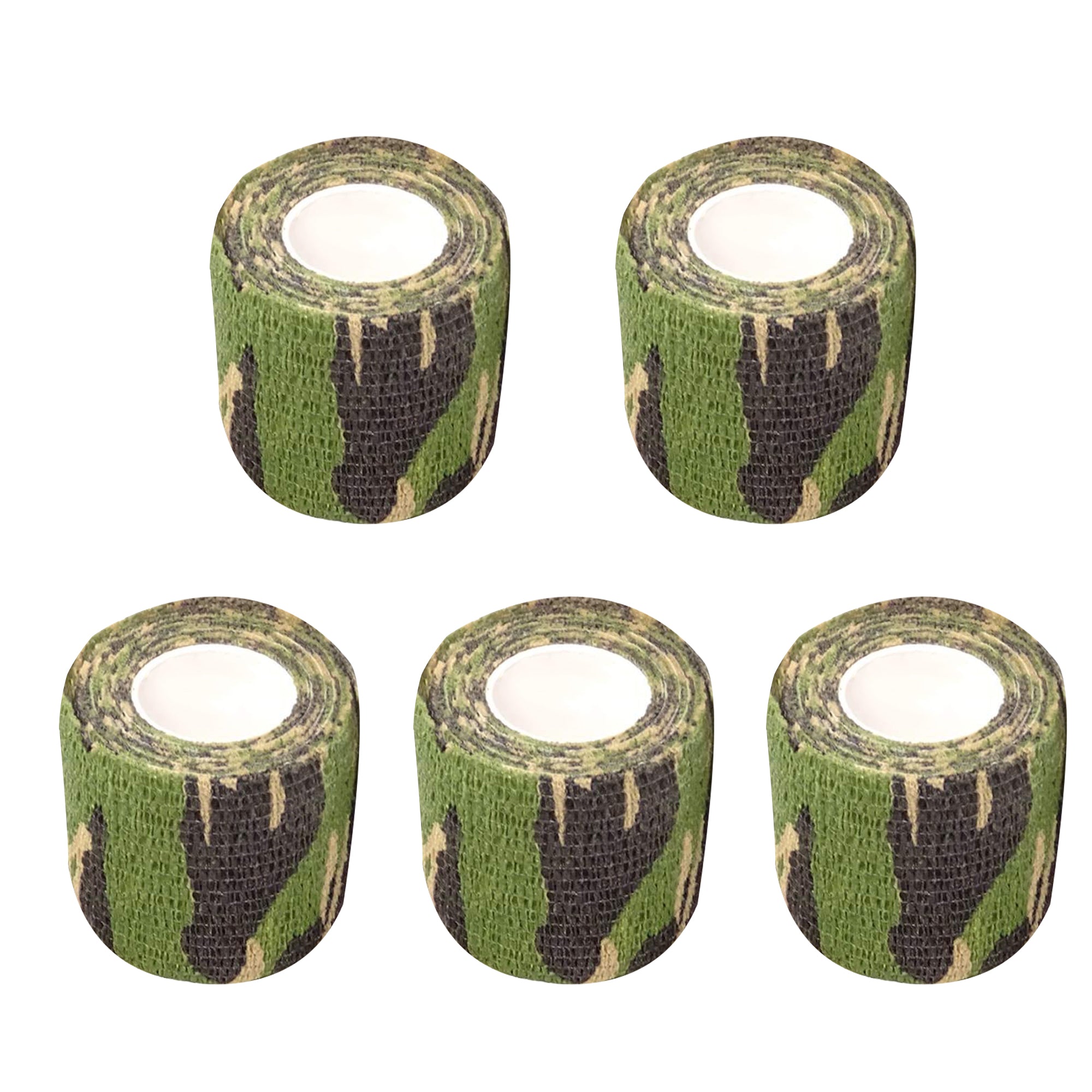 Outdoor Elastic Camouflage Tape 5 Rolls Set- Jungle