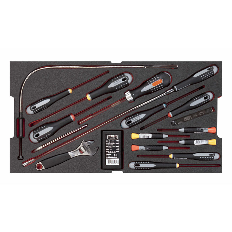 Caisse Rigide À Usage Intensif Avec Kit D'outils Aviation 240 Outils 4750rchdw01ff1 Bahco