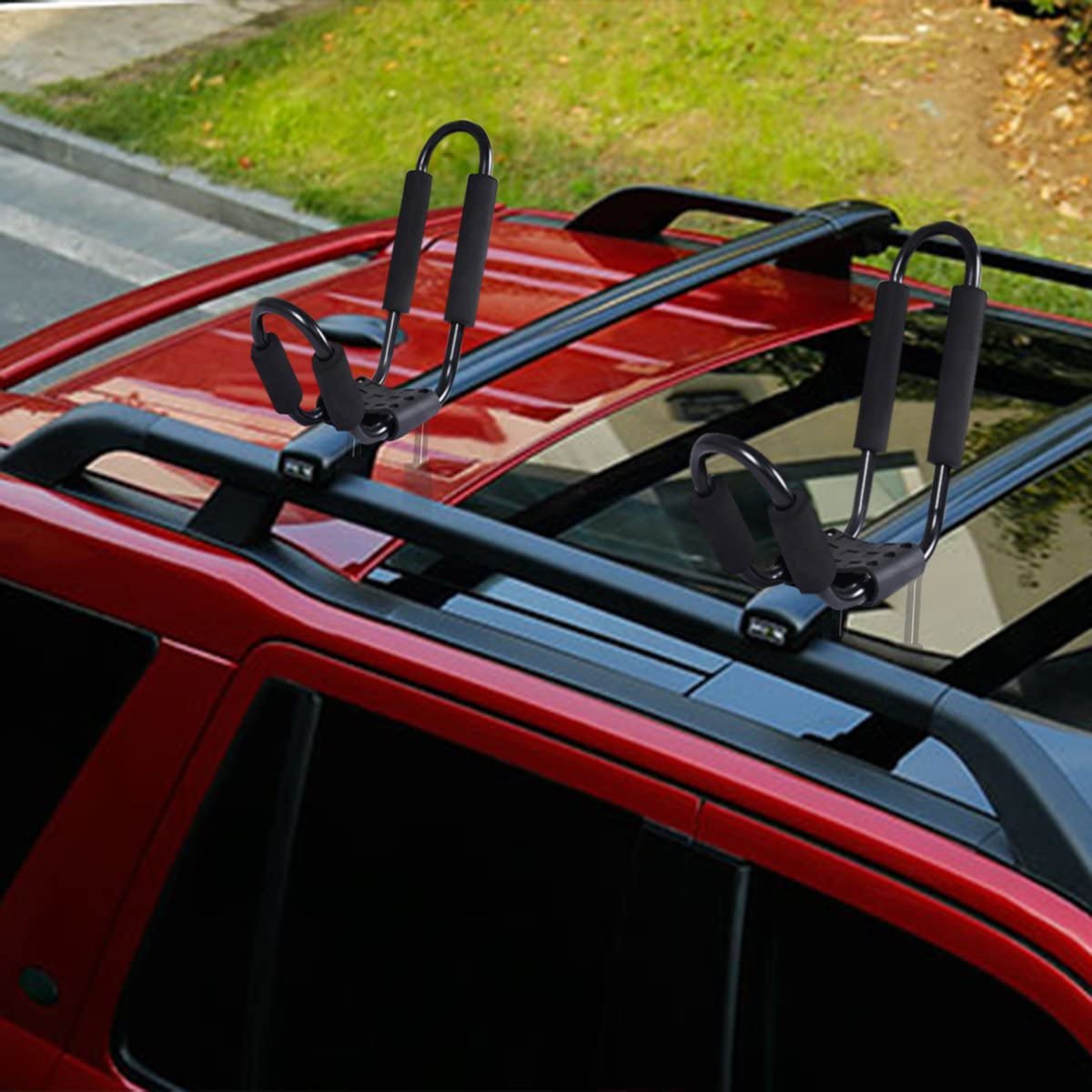 Lot De 4 Barres De Toit De Voiture Pour Kayaks Support De Kayaks