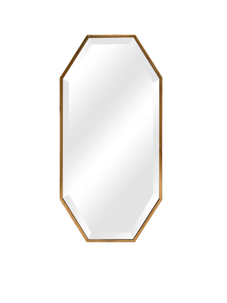 Lifespace Gold Rectangular Mirror With Cut-off Corners