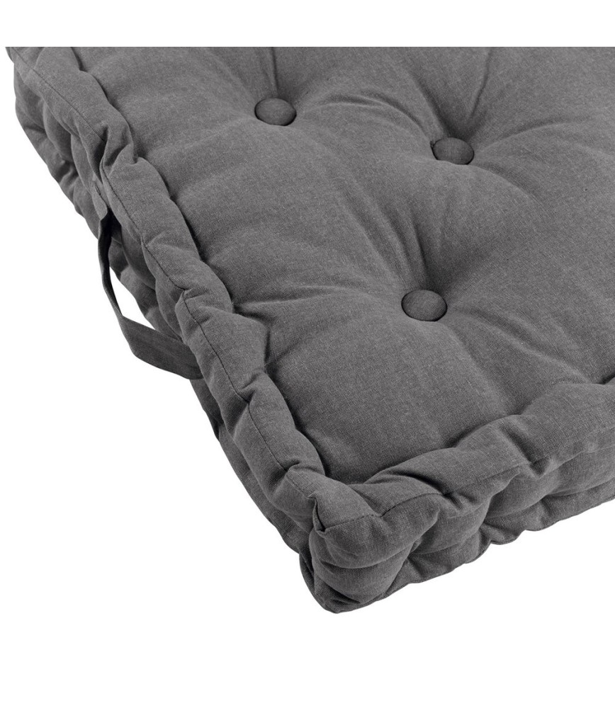 Housse de couette pur coton bio coloris anthracite ardoise