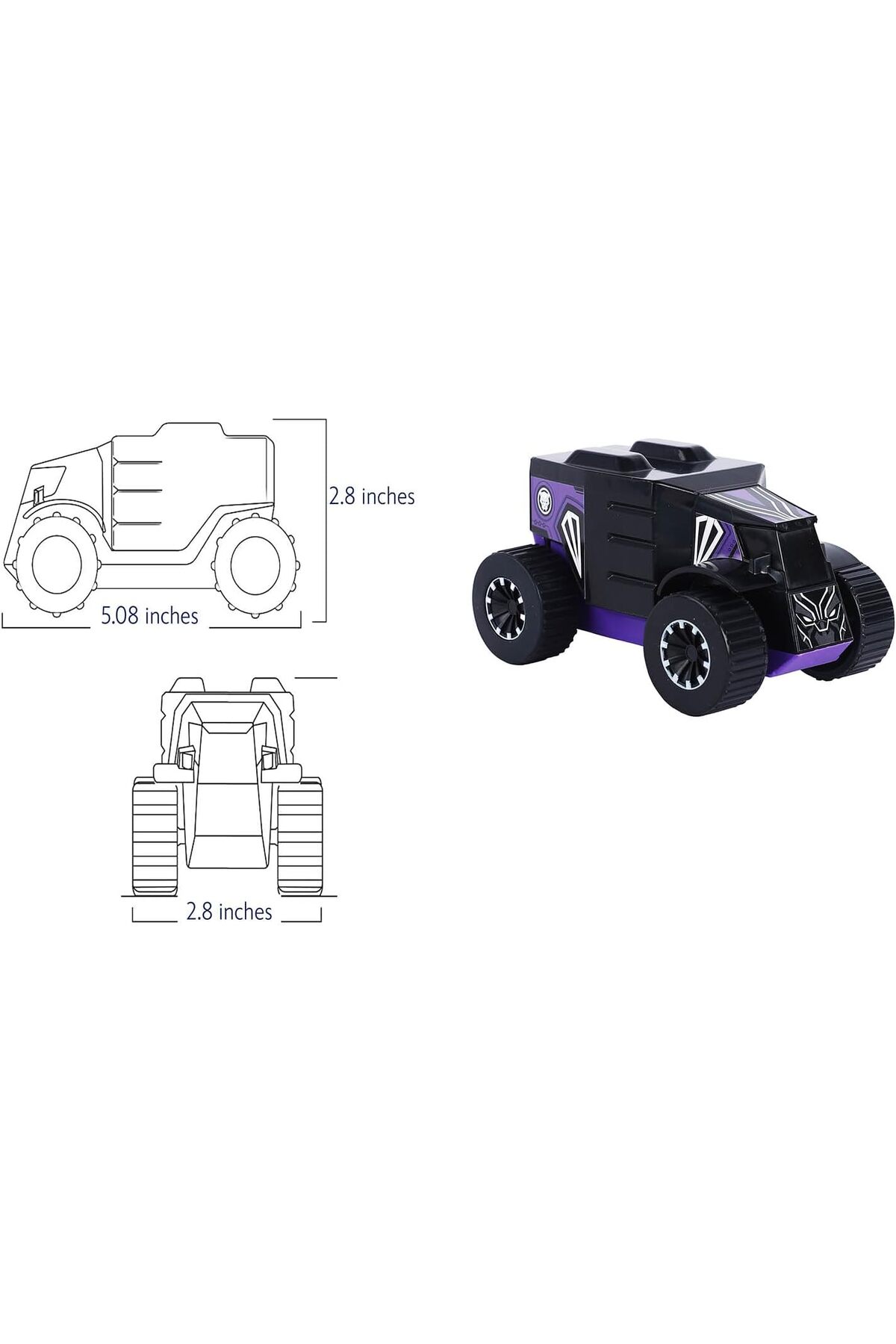 Marvel Diecast Pull-Back Model Monster Truck
