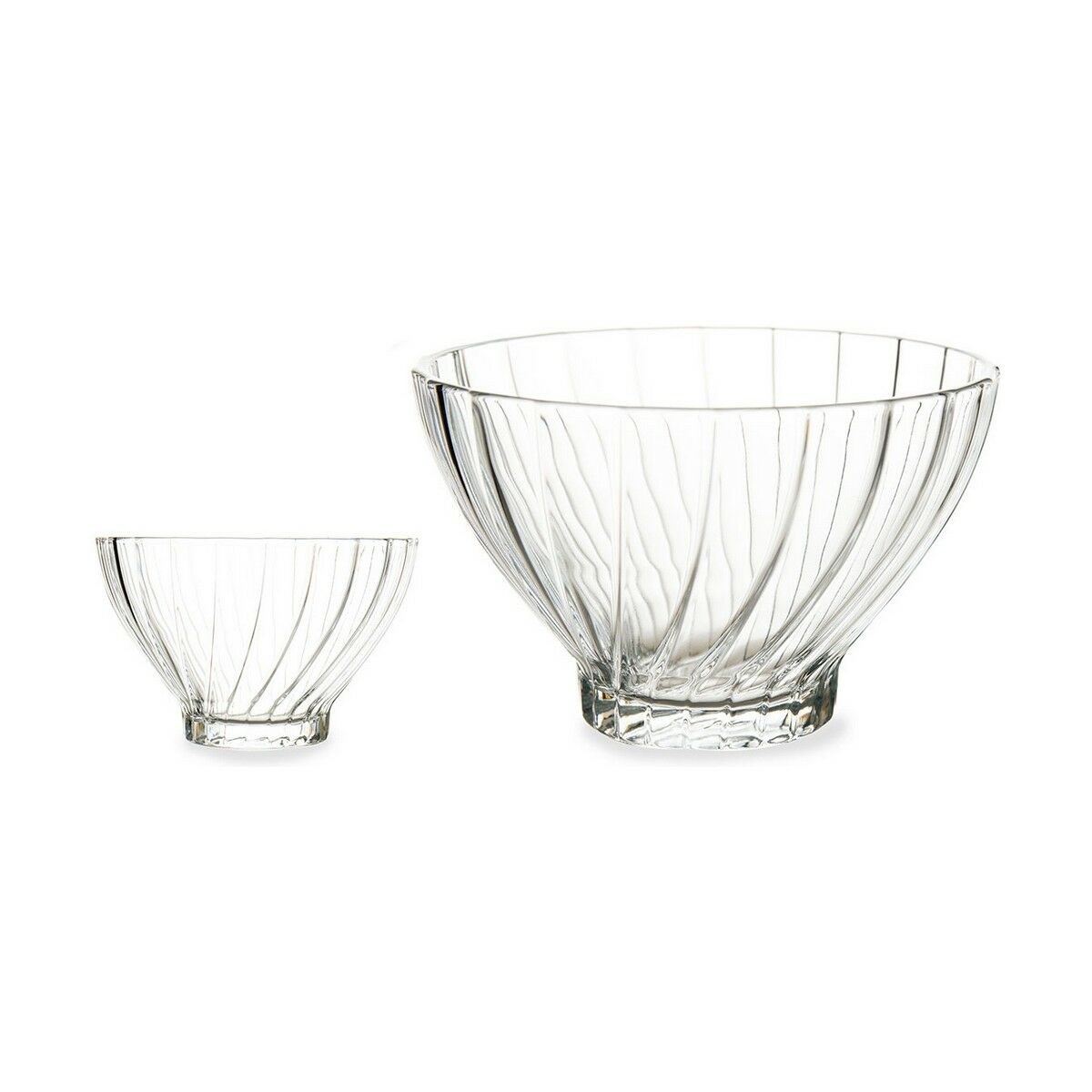 Set De Bols Transparent Verre (ø 10,8 X 7 Cm) (290 Ml) (5 Unités)