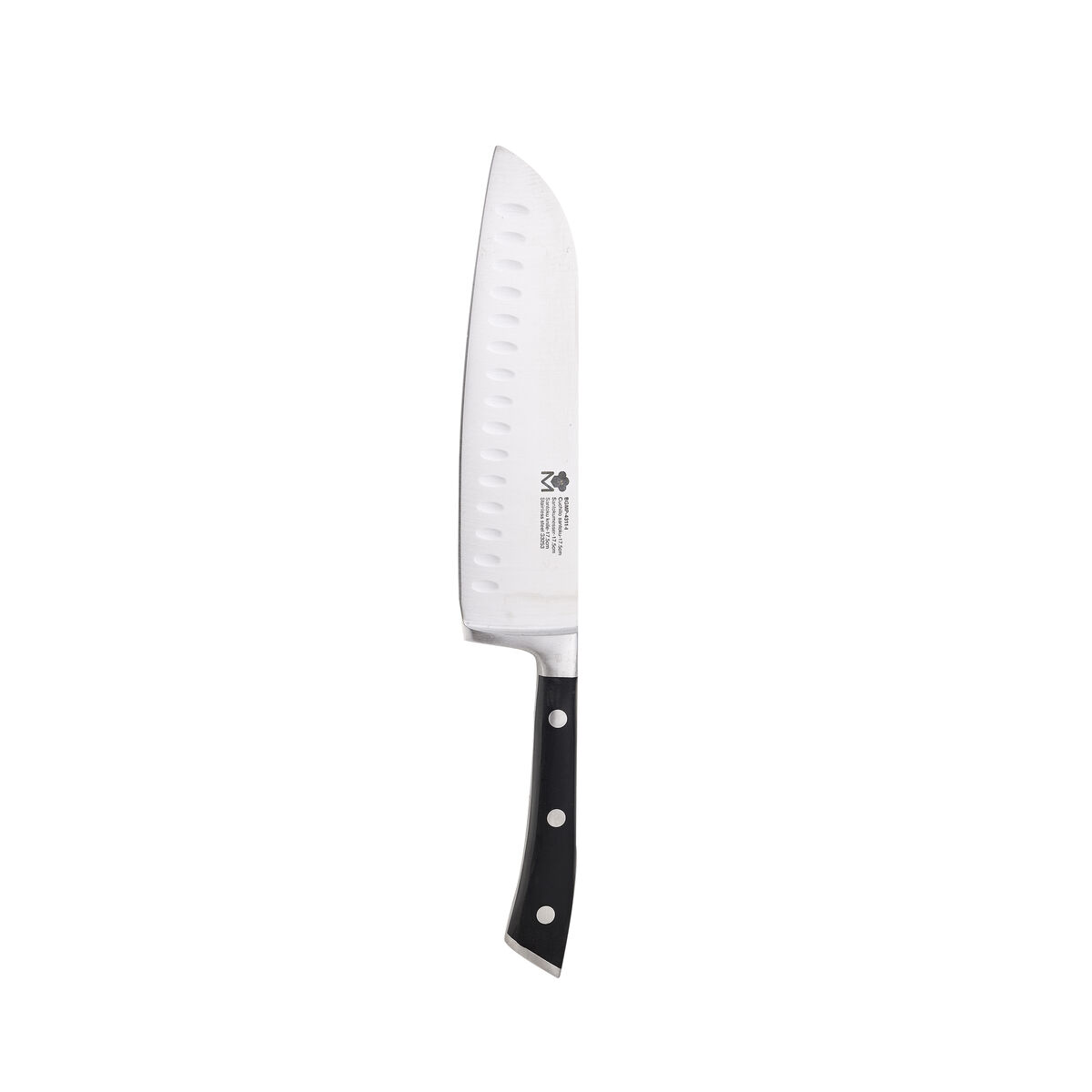 Couteau Santoku Elite LACOR 18 Cm - Lame Acier Inoxydable 5Cr15, Manche Antidérapant - Polyvalent Pour Viande, Poisson, Légumes