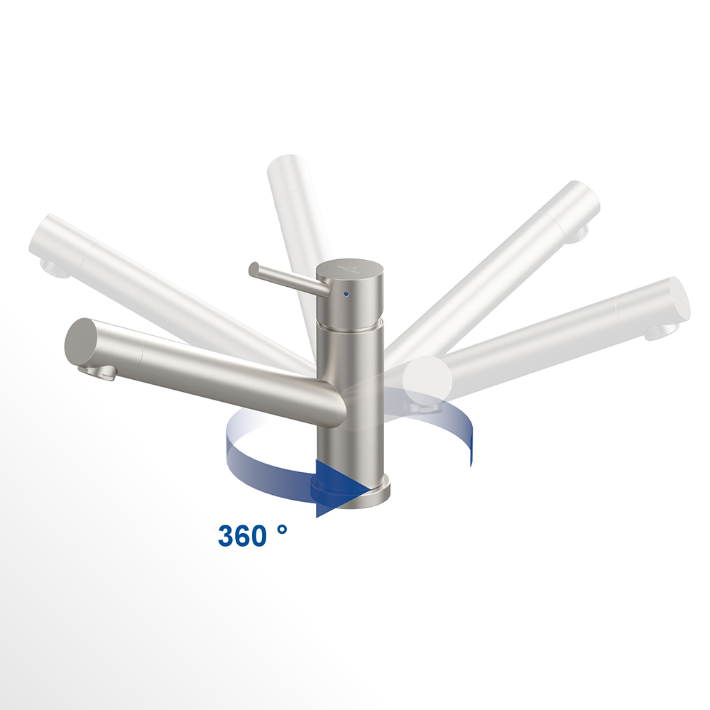 Robinet Cuisine Rabattable Villeroy Et Boch Como Window Acier Massif