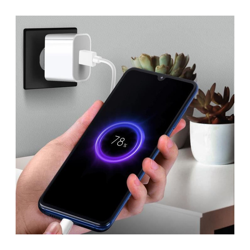 Chargeur Secteur Usb 2a Charge Rapide Design Compact Mdy 09 Ew Xiaomi