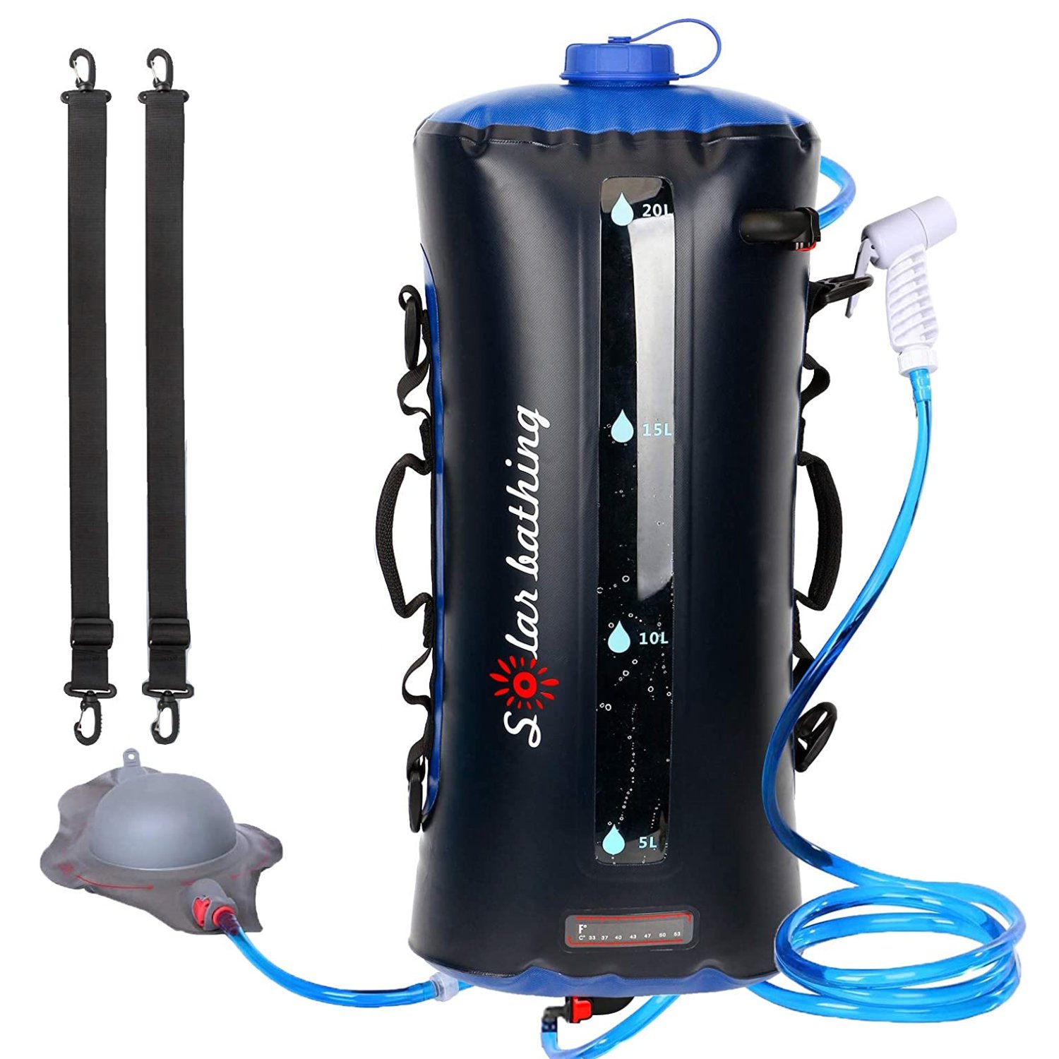 Outdoor  Camping Shower Water Bag 20L