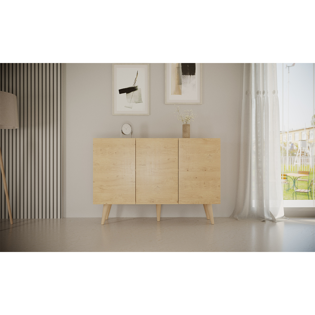 Commode 3 Portes Toronto - Bois