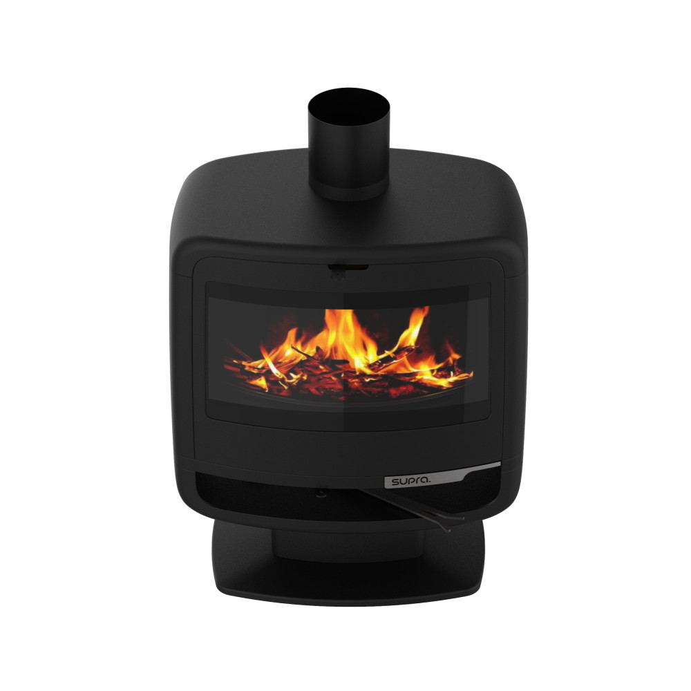 Poêle À Bois Paul Sur Pied 10kw En Fonte - Étanche - Eco Design