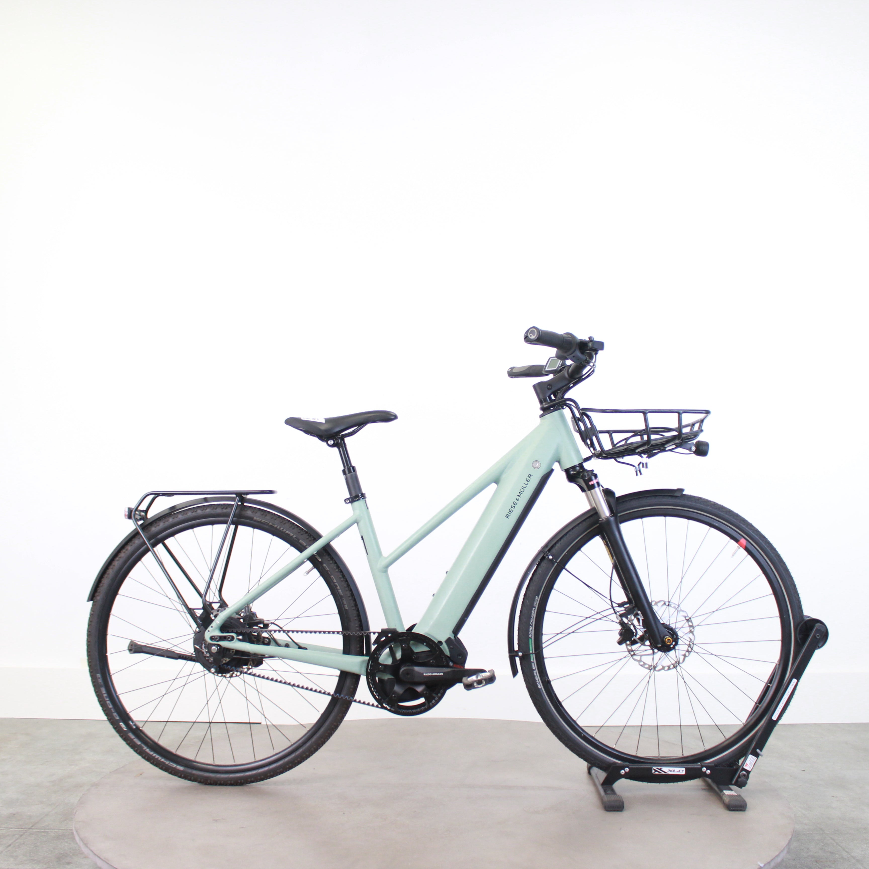 Riese &Amp; Muller VTC Électrique Riese &Amp; Müller Roadster 4 (Taille S) — Bosch Performance Line Cx, 500Wh, 50–70 Km, 25 Km/H, Vert, 2024 - Excellent État