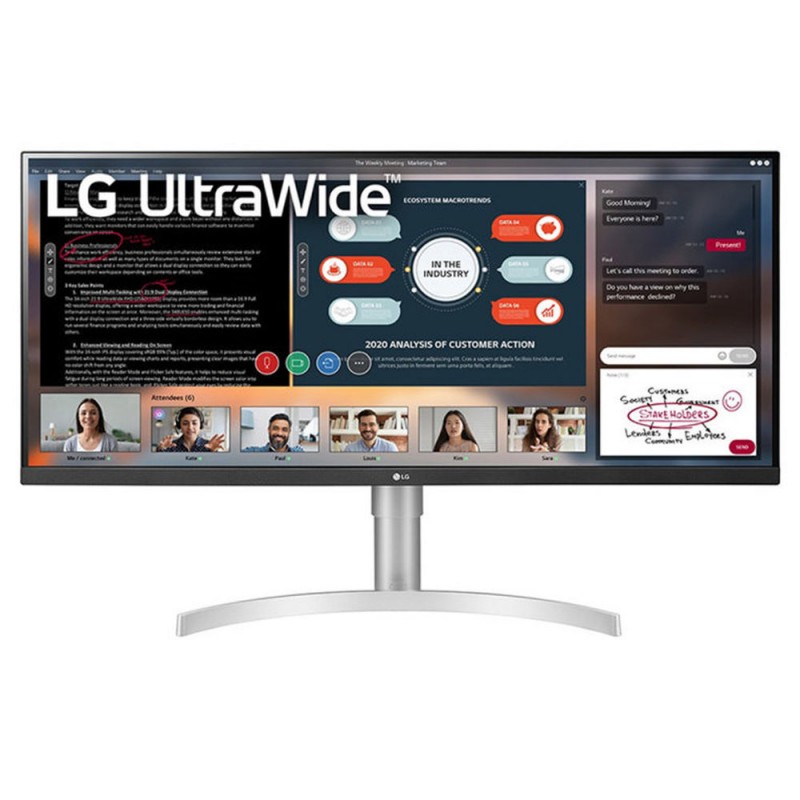 image: Image: Écran Lg 34wn650-w Uwfhd Ips 75 Hz 34" Amd Freesync