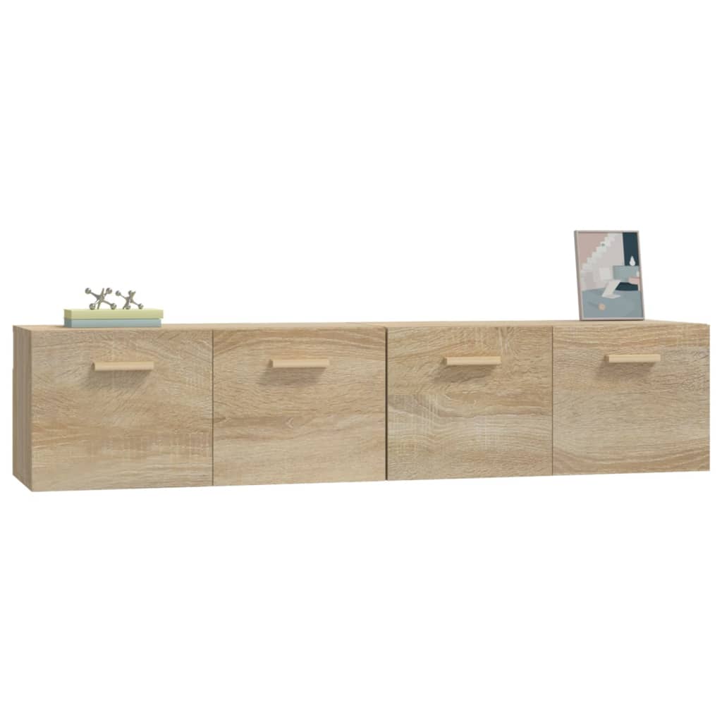 Armoires Murales 2 Pcs Chêne Sonoma 80x35x36,5 Cm Bois