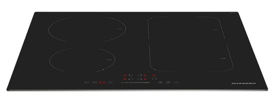 Table De Cuisson - Scti641ssl  - Induction - 4 Foyers - Zone Flexible - 7400 Watts - Noir - Schneider