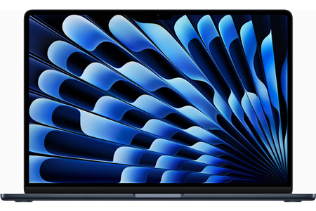 MacBook Air M2 Puce M2 (15.3'') 38,9 cm Ordinateur portable 8 Go 512 Go SSD Wi-Fi 6 (802.11ax) macOS Ventura, Minuit