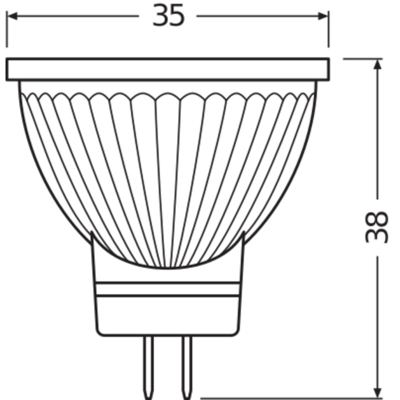 Osram Ampoule Led Mr11 Gu4 3.2w 184lm 2700k Dimmable Ip20 36° [lv-4058075433083]