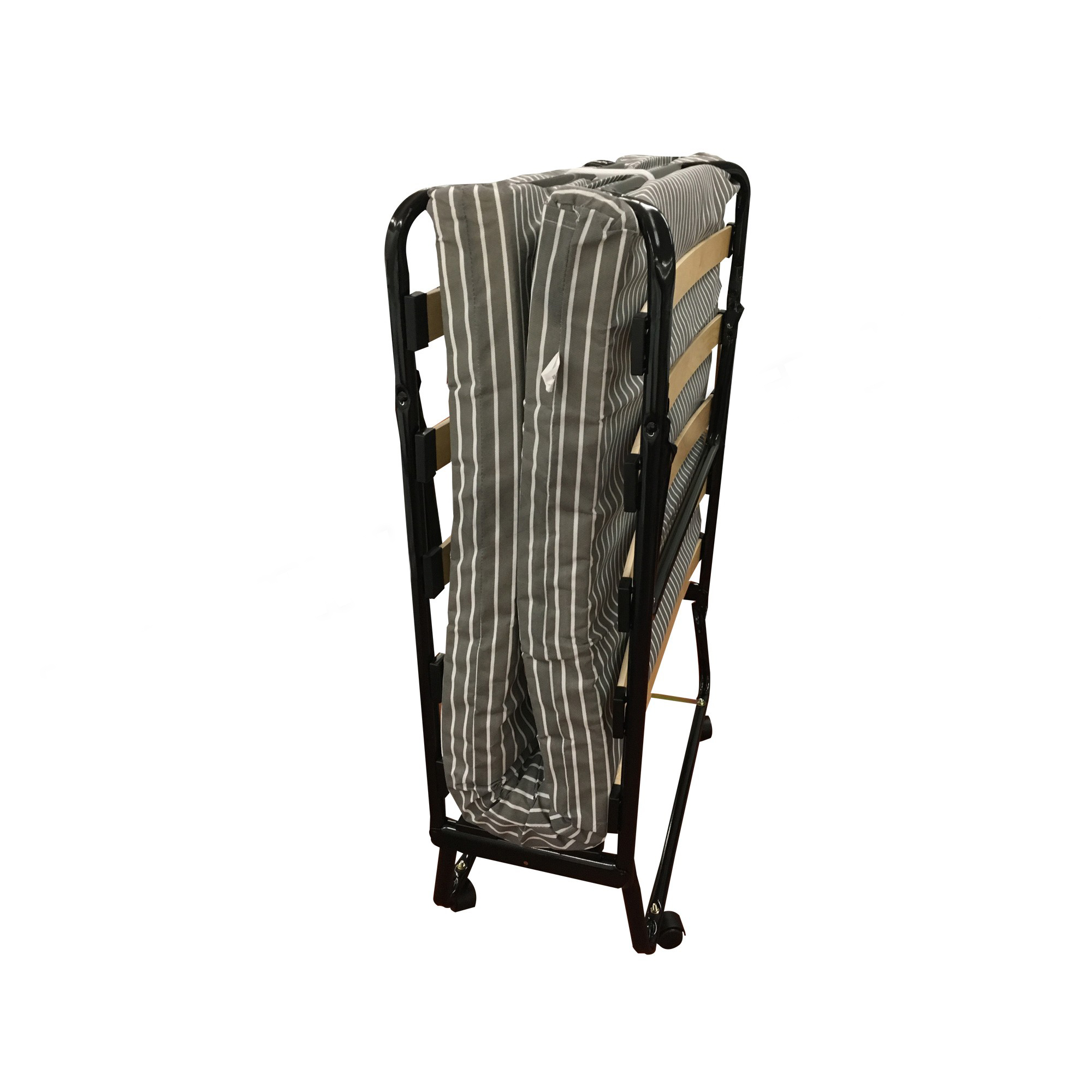 Lit D'appoint Pliant 12 Lattes Matelas 80x190