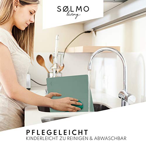 Sølmo I Set De Table En Cuir Artificiel - Lot De 4 I 44x32cm I Set Table Essuyable I Dessous De Plat Résistants À La Cha
