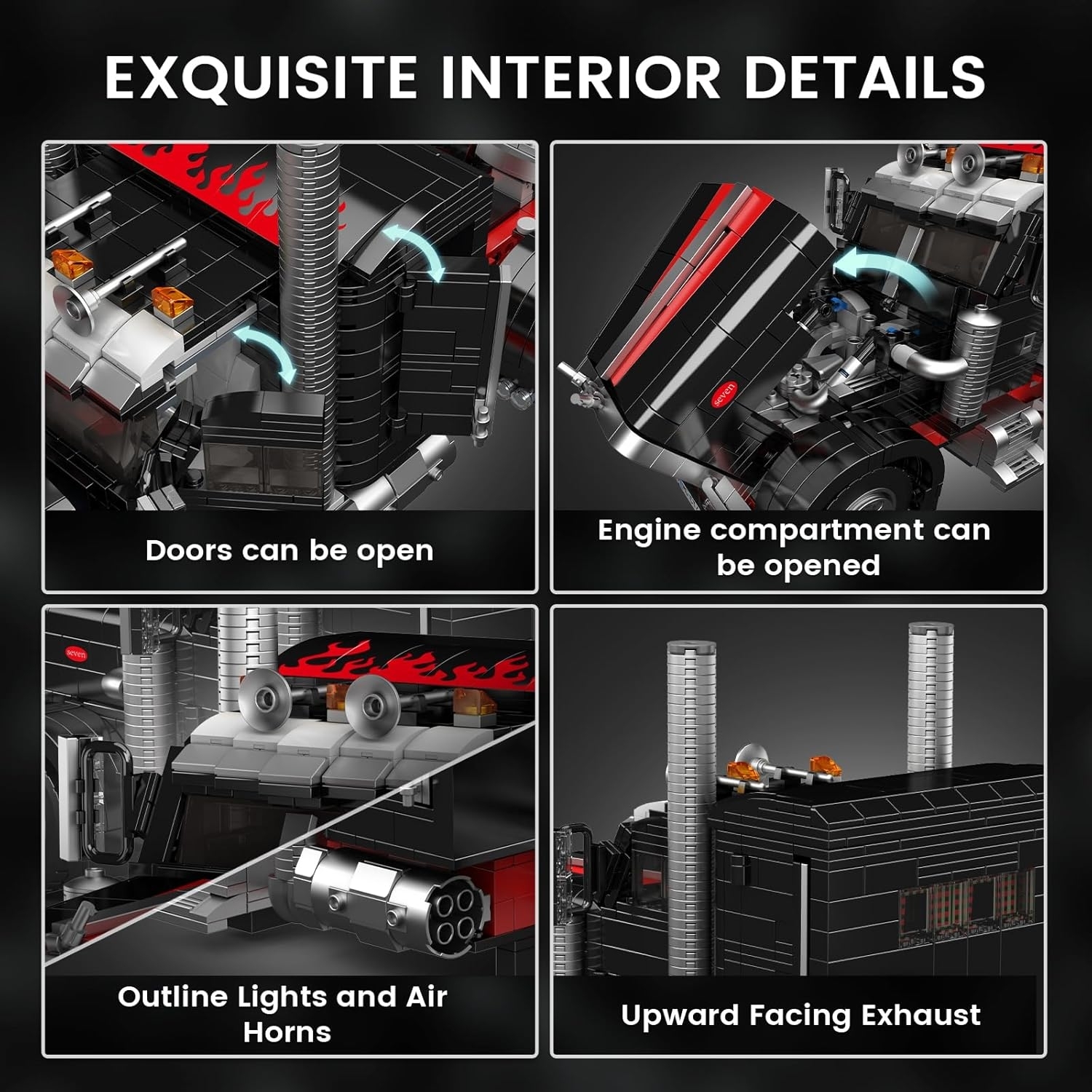 Ensemble De Construction De Camion Américain