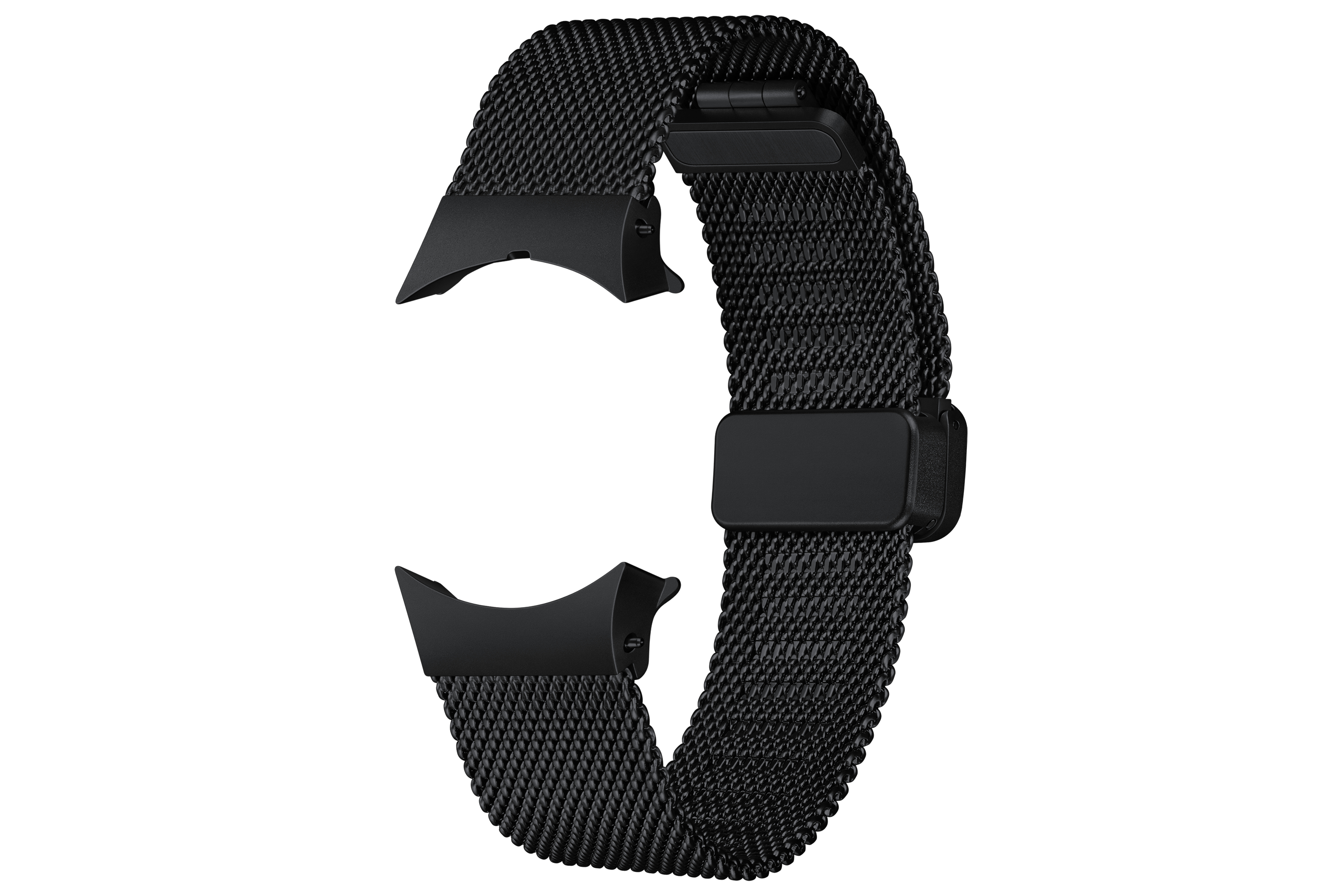 Bracelet Milanese Metal Loop pour G Watch Series 4/4 Classic/5/5 Pro/6/6 Classic Noir Samsung