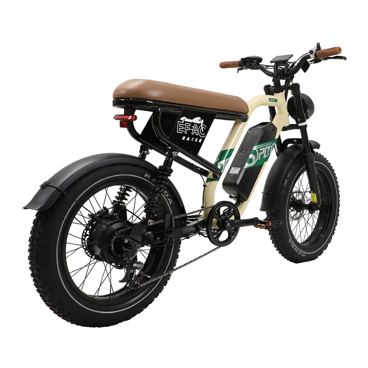 Vélo Électrique Onesport W66, Style Moto, Bafang 500 W 65 Nm, Compatible App, Beige