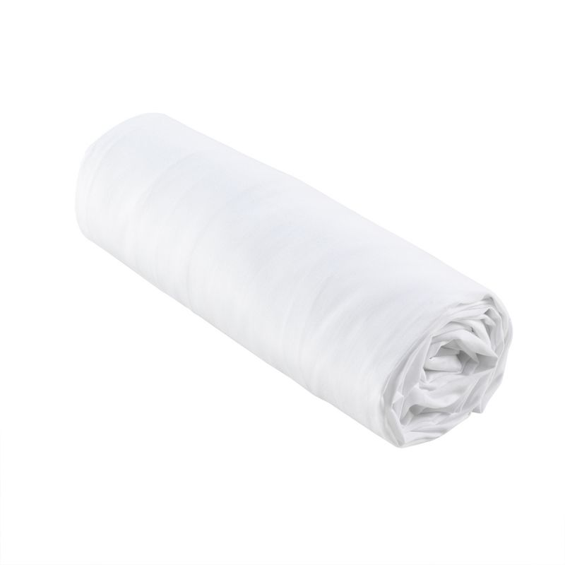 Paris Prix - Drap Housse "percaline" 180x200cm Blanc