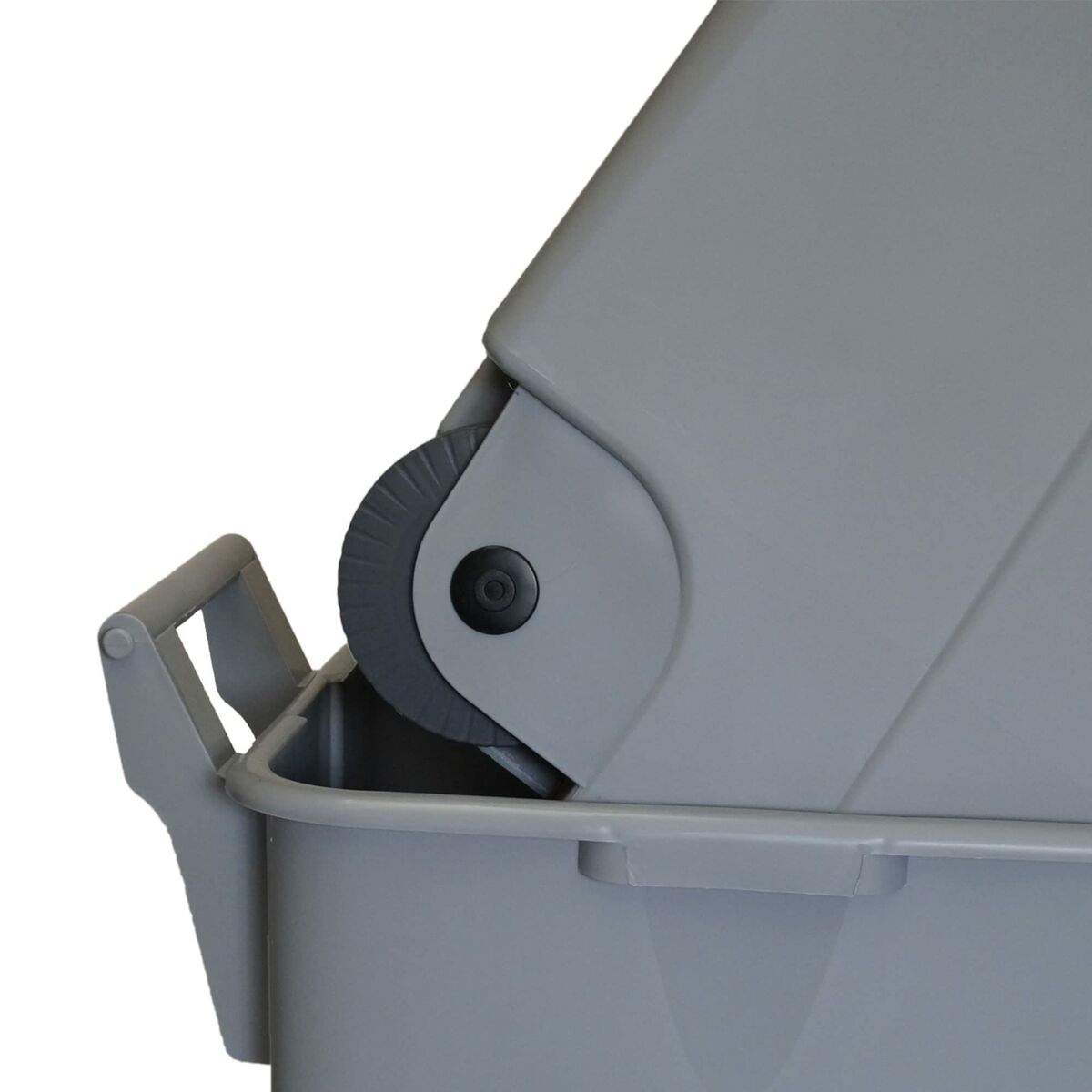 Poubelle À Roulettes Denox Gris Marron 110 L