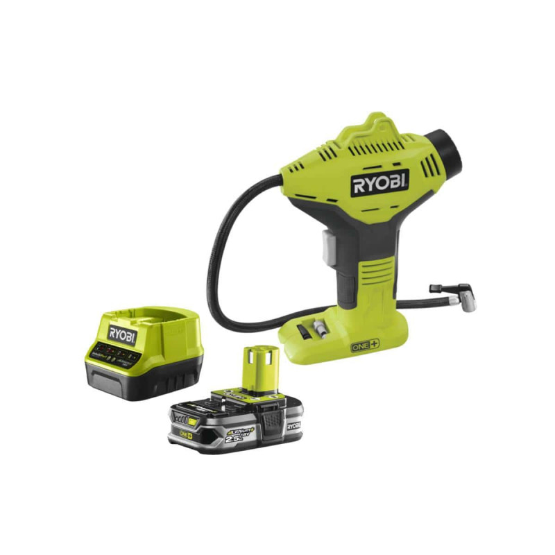 Pack Compresseur Ryobi 18v One Plus R18pi-0 - 1 Batterie 2.5ah Lithiumplus - Chargeu