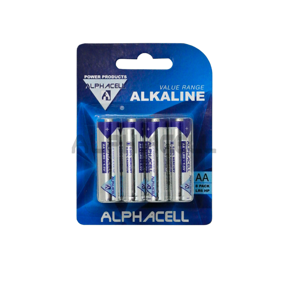 Alkaline Value AA LR6 8pc - CARDED