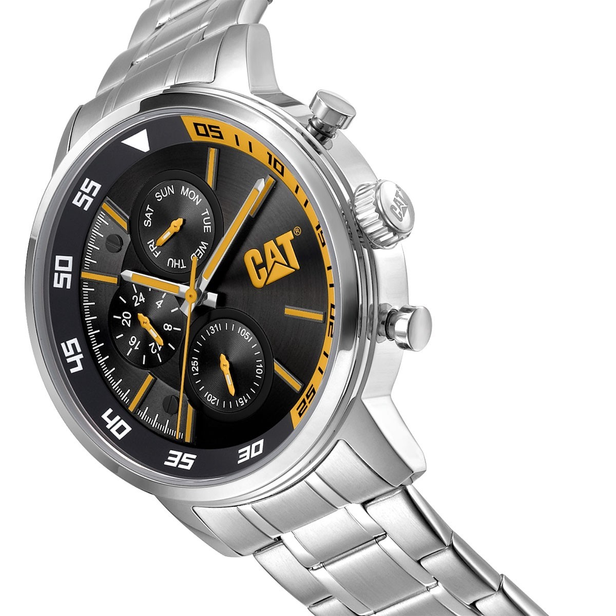 Montre Watch Ø 46 Mm Caterpillar Bracelet Acier Inoxydable