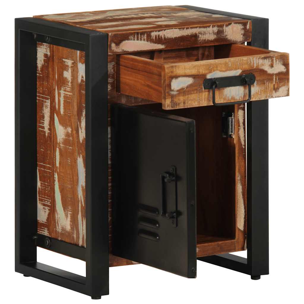Tables De Chevet | Tables De Nuit | Tables D'appoint 2 Pcs Multicolore Bois Massif De Manguier Brut