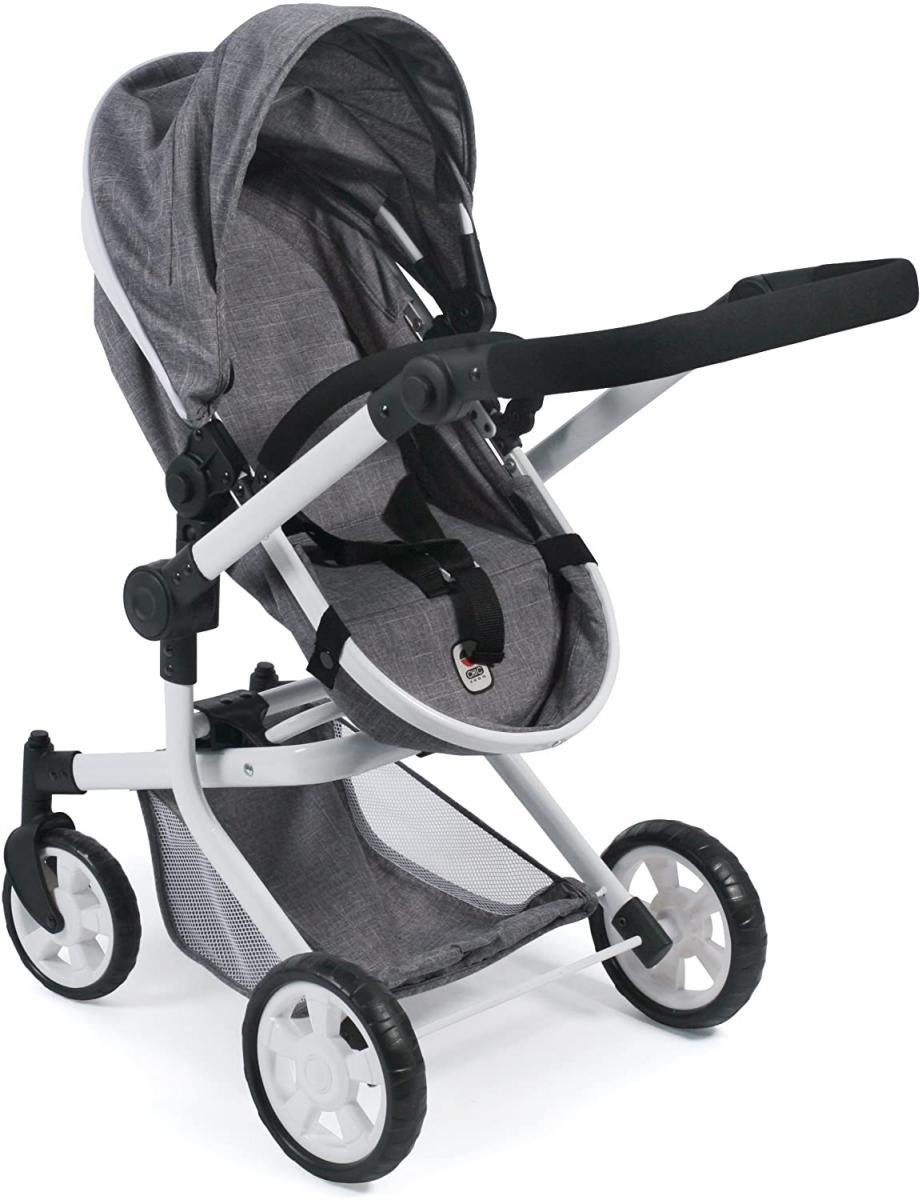 Mika Poussette Combinée Pour Poupée Gris