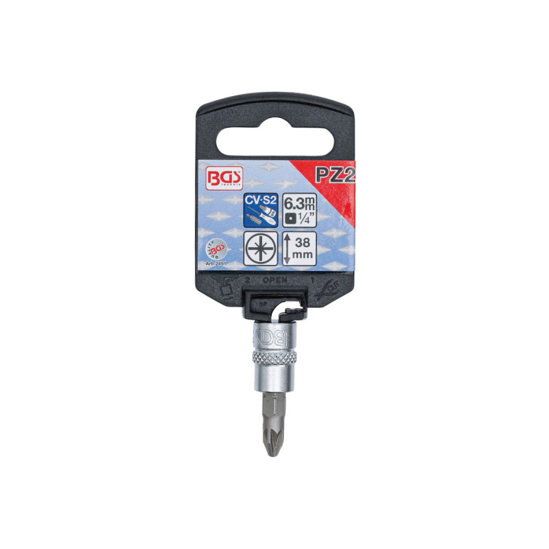 Douille À Embout Bgs Technic - 6,3 Mm - Cruciforme Pz2 - 2491