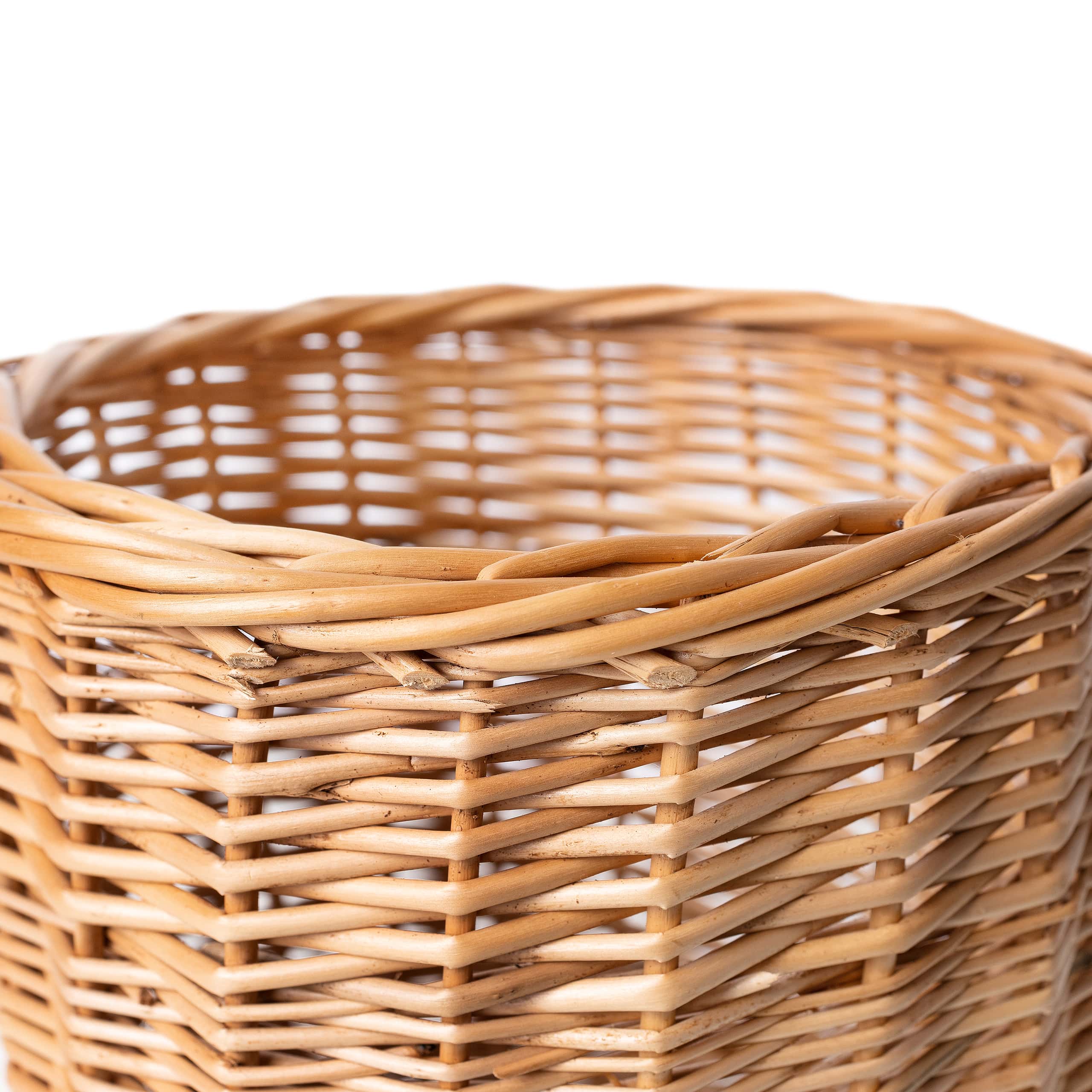 Creative Home Panier En Osier Léger | 21 X 21 X 21 Cm (+/- 2 Cm) | Pot De Fleurs Rangement | Organisateur De Bureau