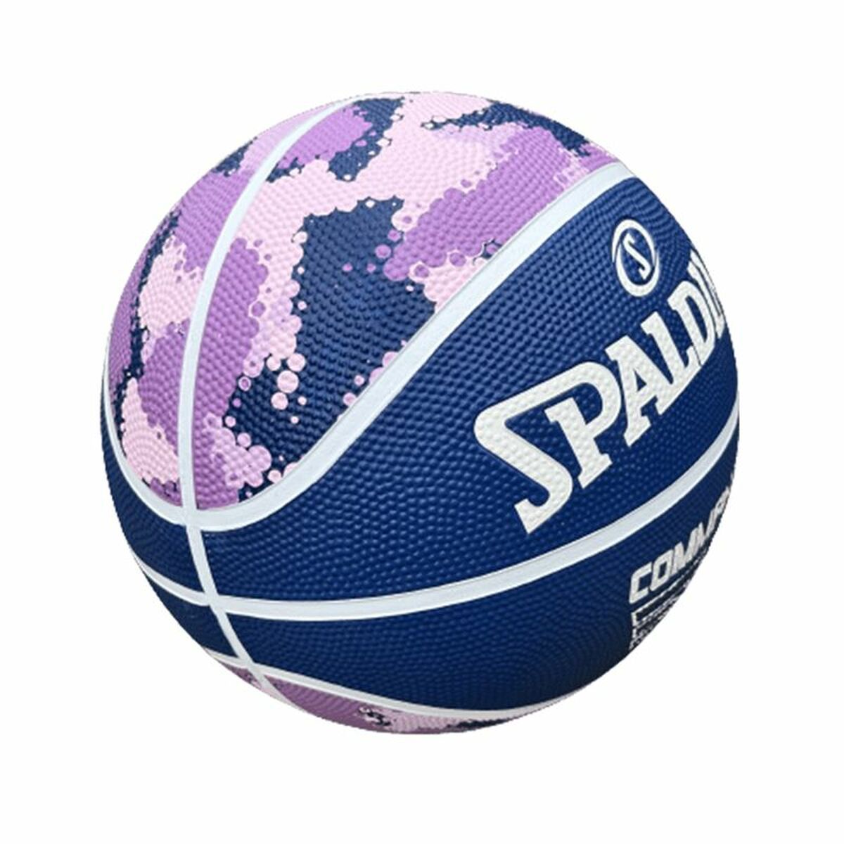 Ballon De Basket Commander Solid  Spalding Solid Purple 6 Ans
