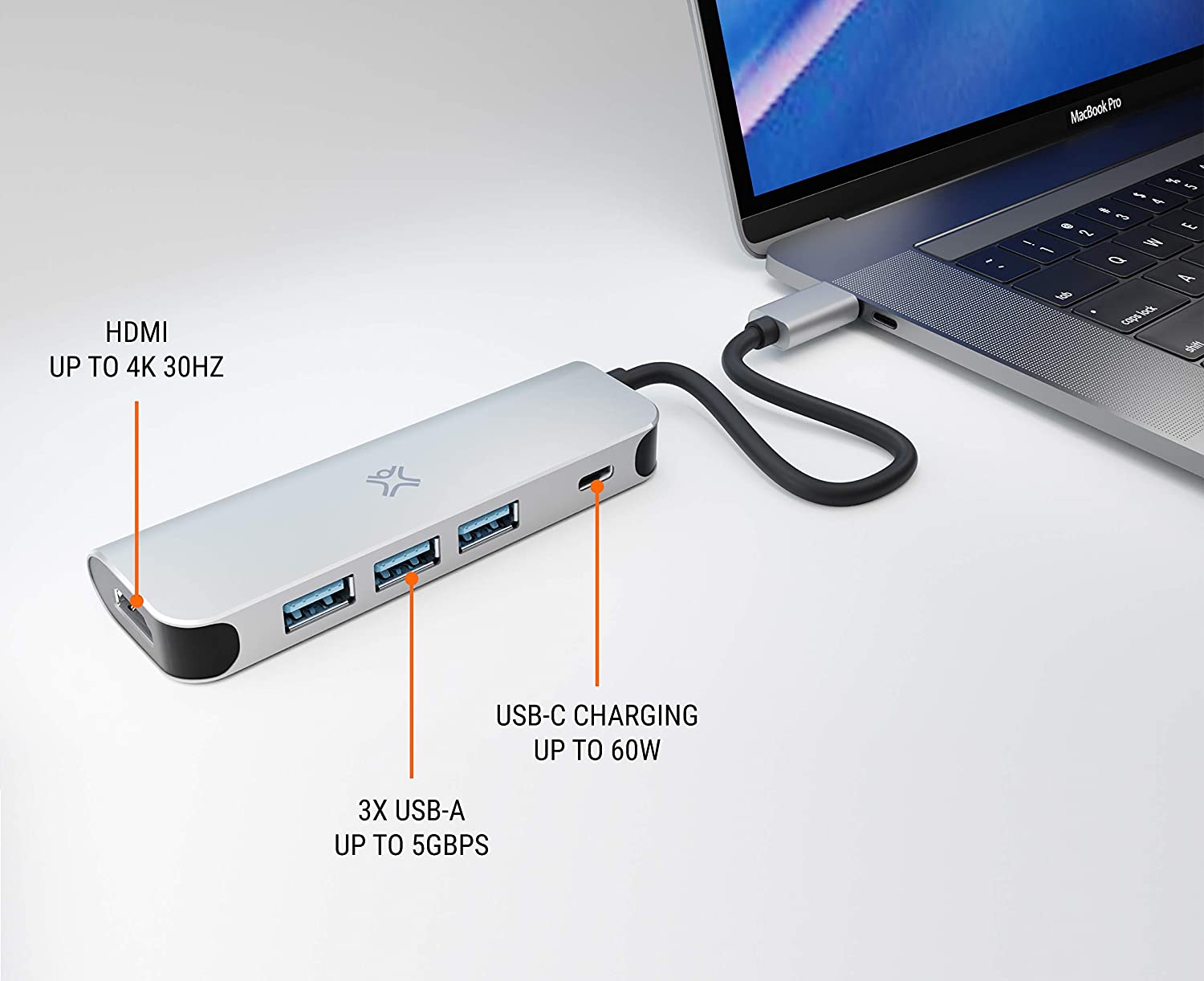XtremeMac Aluminium Keypad 3 Ports USB - Teclado Numérico