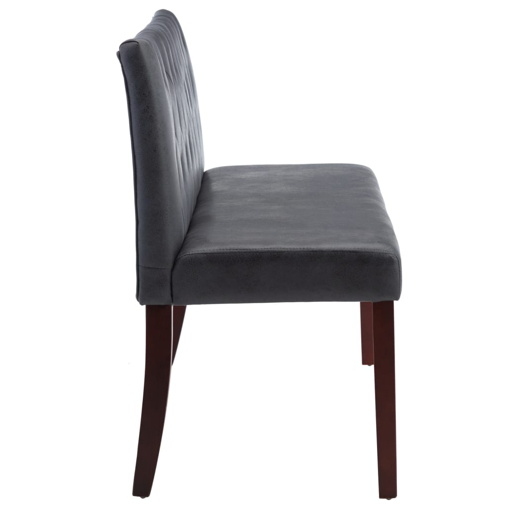 Banc | Banquette Pour Salon, Chambre 148,5 Cm Gris Similicuir Daim