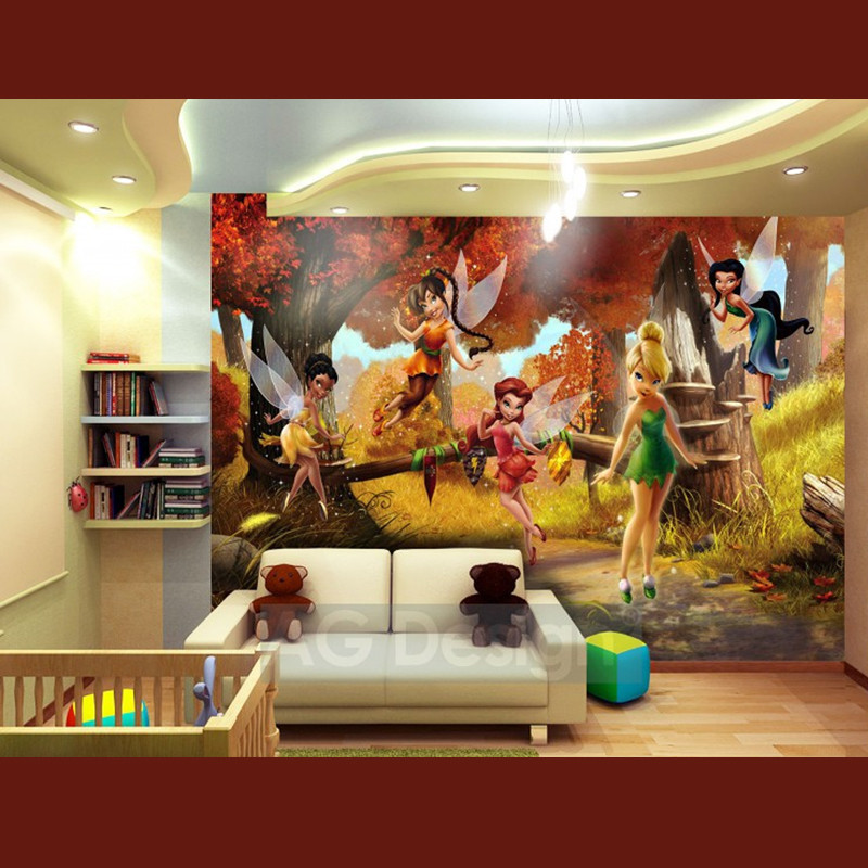 Poster Géant Xxl La Forêt D’automne Disney Fairies Fée Clochette