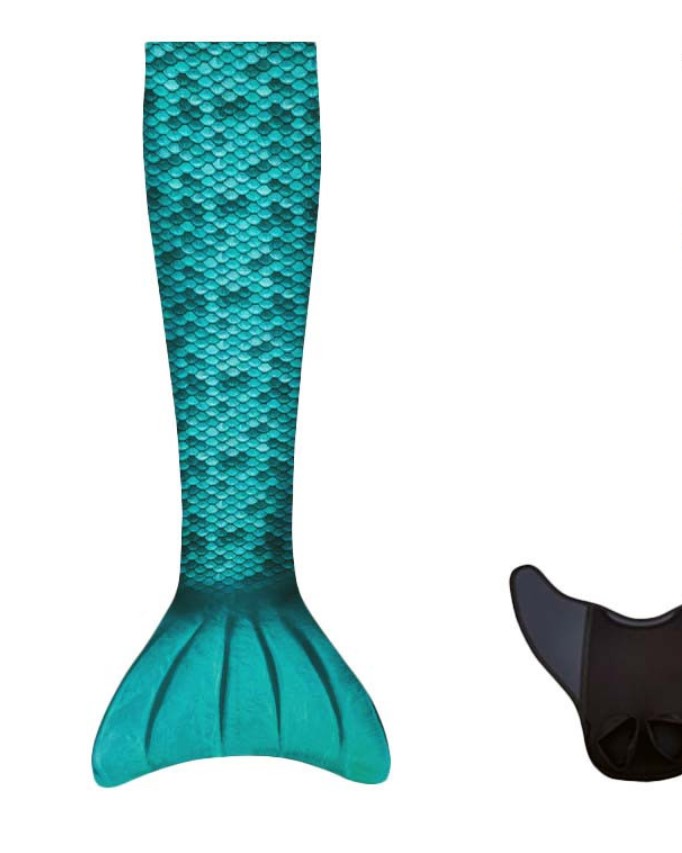 Queue De Sirene Avec Monopalme Aquaris Turquoise 2xs